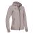 Lyre Full Zip Hooded Jacket W GRY 3XL Hettejakke i bomullsmiks til dame 