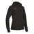 Lyre Full Zip Hooded Jacket W BLK 3XL Hettejakke i bomullsmiks til dame 