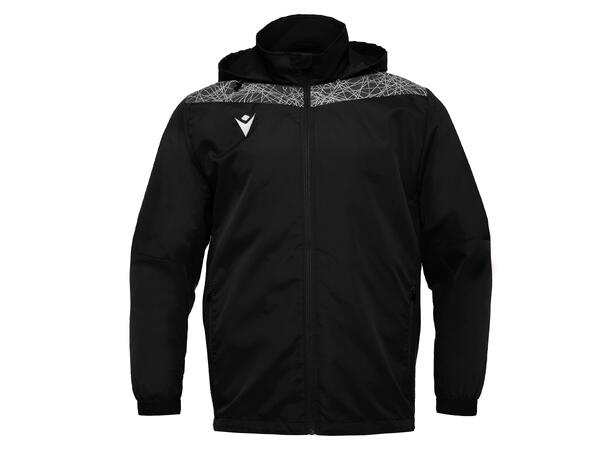 Lahti Showerjacket SORT/HVIT L Vann- og vindavstøtende jakke - Unisex 