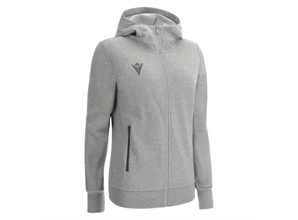 Drum Hooded Womens Jacket GRY XS Fritidsjakke i børstet fleece til dame 