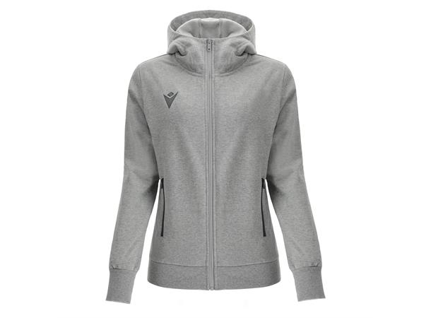 Drum Hooded Womens Jacket GRY XS Fritidsjakke i børstet fleece til dame 