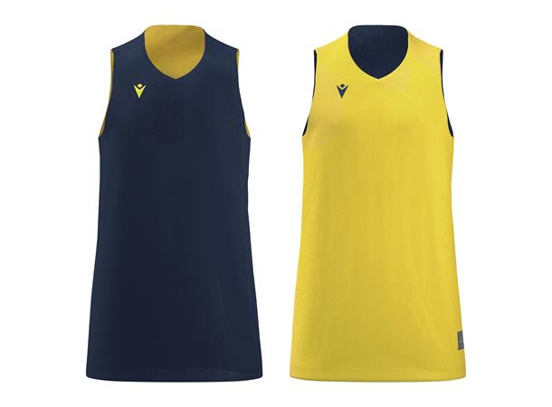 Idaho Reversible Shirt NAV/YEL XXL Vendbar teknisk basketdrakt - Unisex 