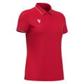Melody polo RED/WHT L Poloskjorte - Dame